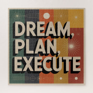 Dream, Plan, Execute Jigsaw Puzzle