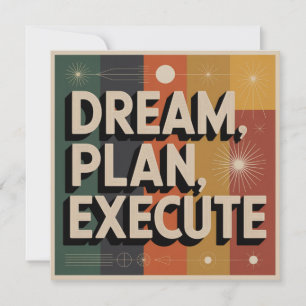 Dream, Plan, Execute Save The Date