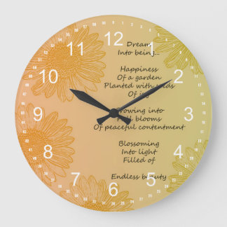 Dream Poem Large Clock