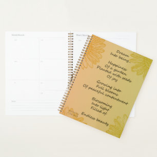 Dream Poem (written by me) Planner