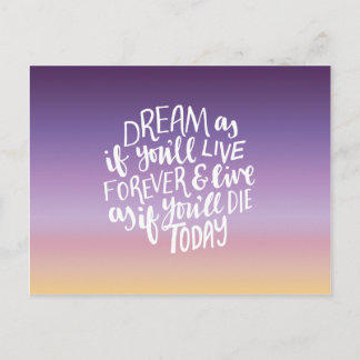 Dream Quote Postcard