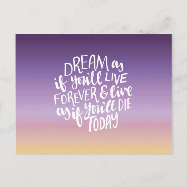 Dream Quote Postcard (Front)