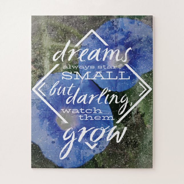 Dream quote puzzle nursery art, baby shower gift (Vertical)