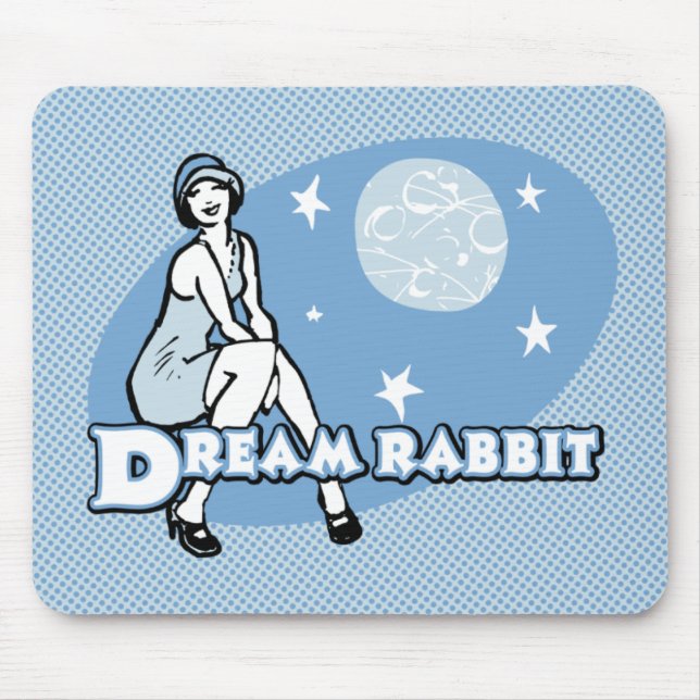 Dream Rabbit Mouse Pad (Front)