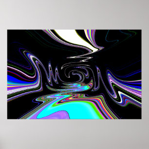 Dream River Abstract Poster