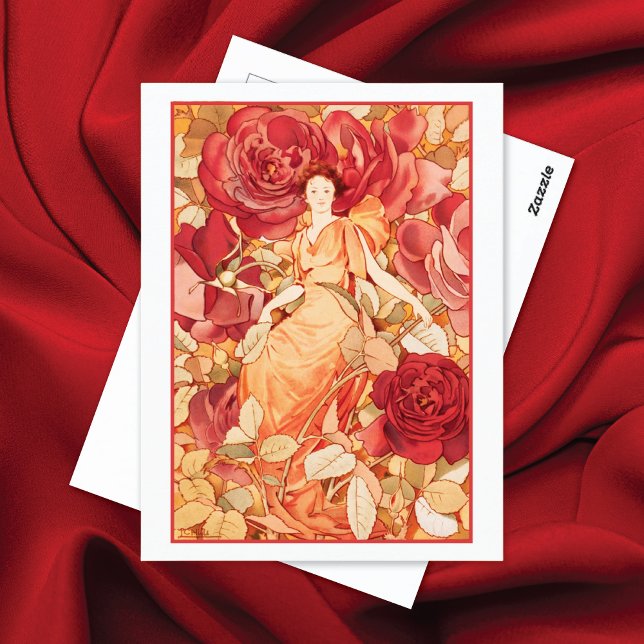 Dream Roses Red Flower Fairy Postcard (Creator Uploaded)