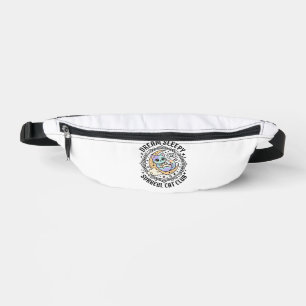 Dream Sleepy Surreal Cat Funny Cat Lover Design - Bum Bags