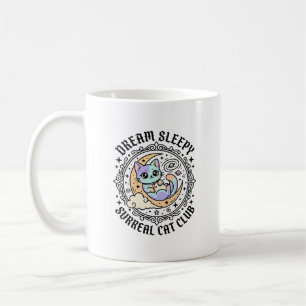 Dream Sleepy Surreal Cat Funny Cat Lover Design - Coffee Mug