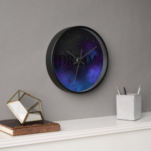 Dream Space Nebula Clock