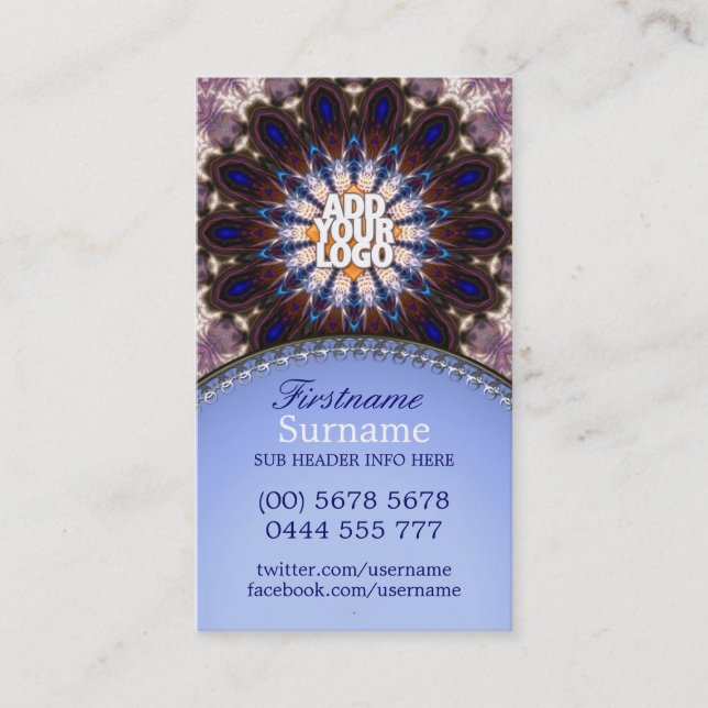 Dream Spirit Native Energy New Age Business Card (Front)