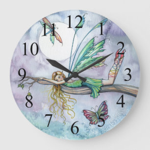 Dream Spot Colourful Fairy and Butterfly Clock