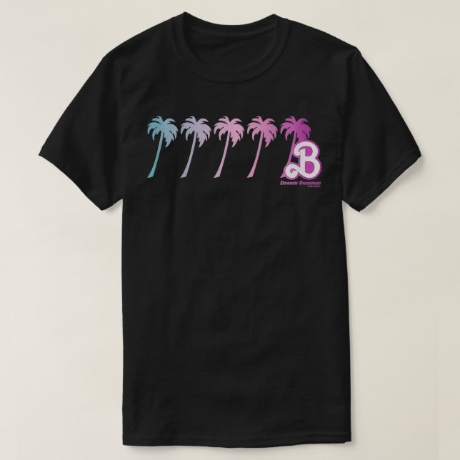 Dream Summer Gradient Palm Trees  T-Shirt (Design Front)