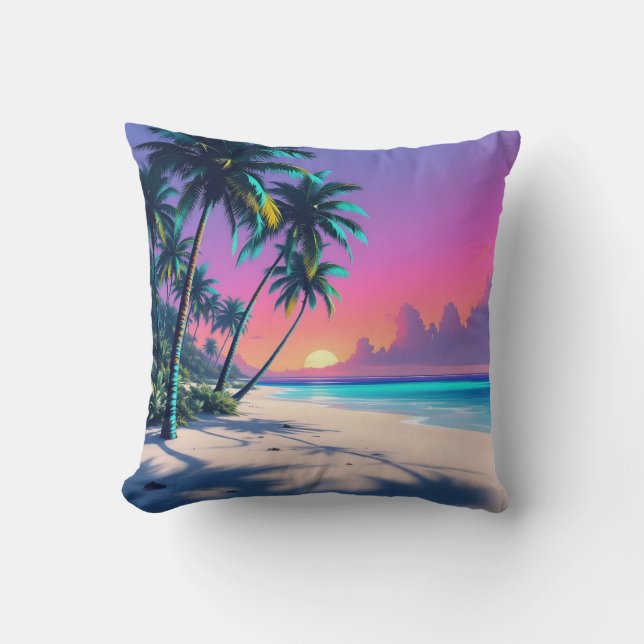 Dream Sunset Beach Cushion (Front)