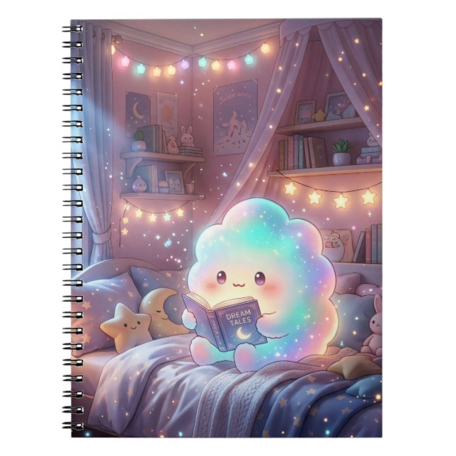 Dream Tales Kawaii Spiral Notebook (Front)