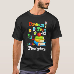 Dream Team Aka Esl Teachers Cute Crayon Educators T-Shirt
