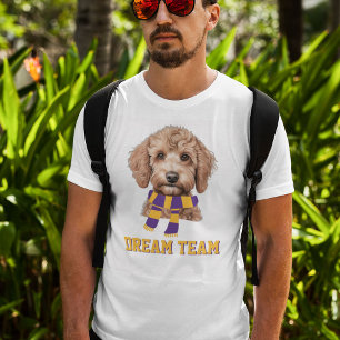 Dream Team Customisable Colour Sport Fan Dog Lover T-Shirt