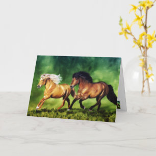 Dream Team- Icelandic Horses Card