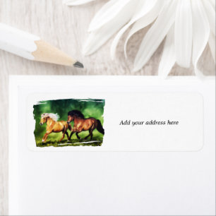 Dream Team- Icelandic Horses Return Address Label