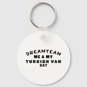 Dream Team Me And My Turkish Van Cat Key Ring