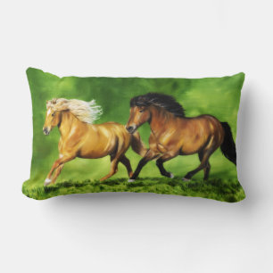 Dream Team of Icelandic Horses Lumbar Cushion