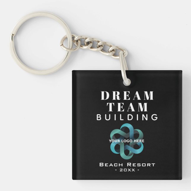 Dream Team Team Building Company Logo Key Ring (Front)