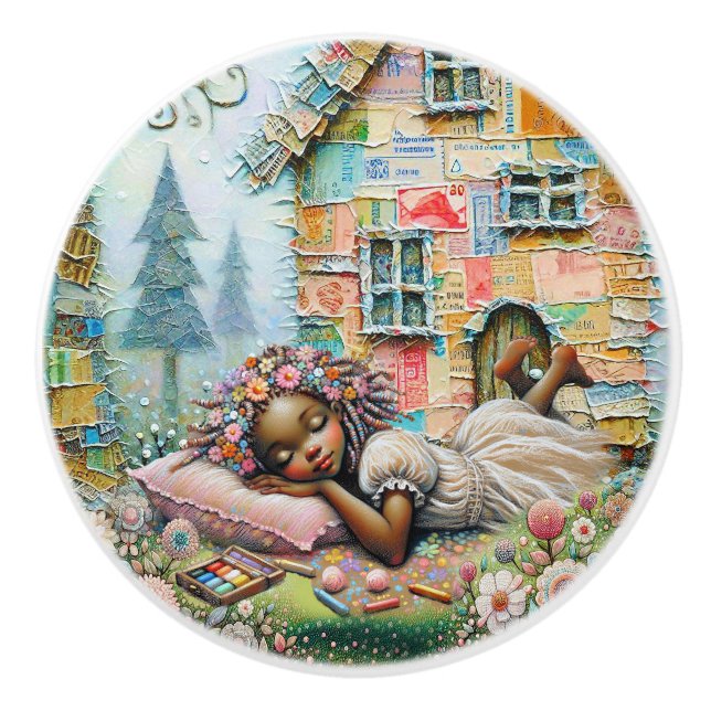 Dream Time Ceramic Knob (Front)