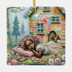 Dream Time Ceramic Ornament