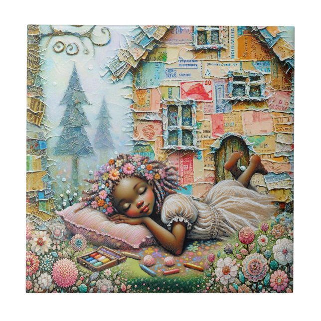 Dream Time Ceramic Tile (Front)