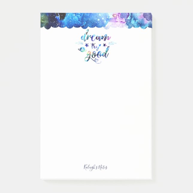 Dream. Try. Do Good. Post-it Notes (Front)