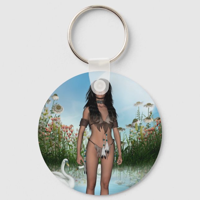 Dream Walker Indian Keychain (Front)