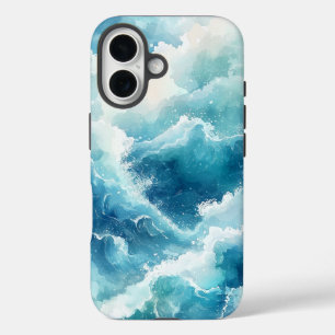 Dream Watercolor Crashing Waves Phone Case
