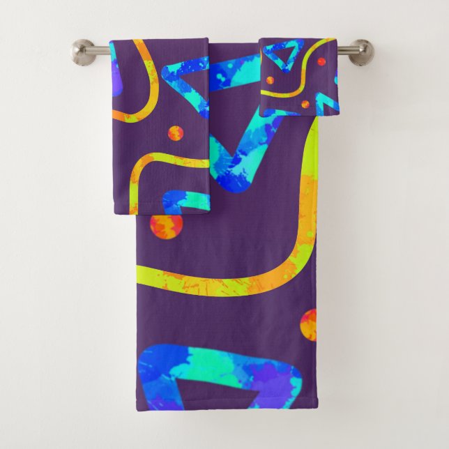 Dream Wave Festival - Arcade Crunch 1 Bath Towel Set (Insitu)