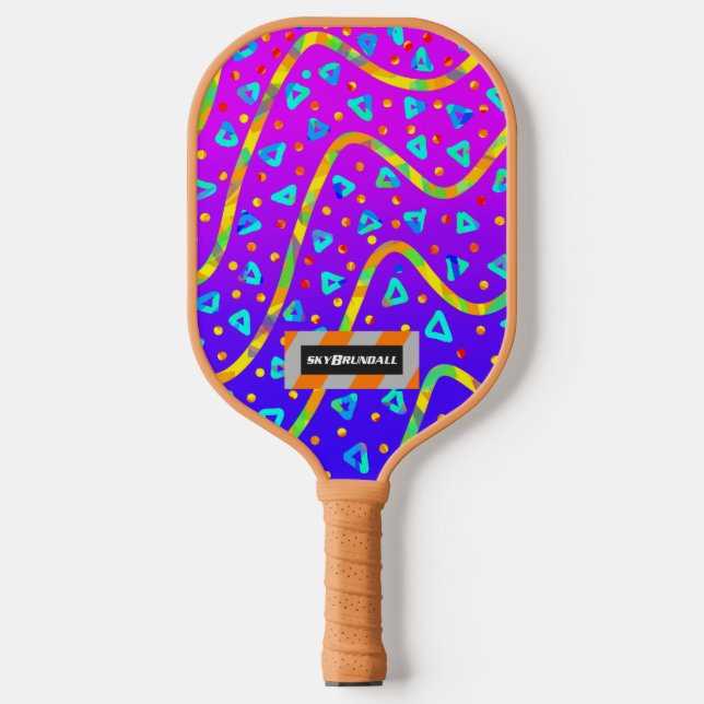 Dream Wave Festival - Cool Candy Rain Pickleball Paddle (Front)