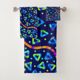 Dream Wave Festival - Electric Crumble 1 Bath Towel Set