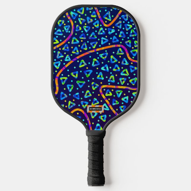 Dream Wave Festival - Electric Crumble 1 Pickleball Paddle (Front)