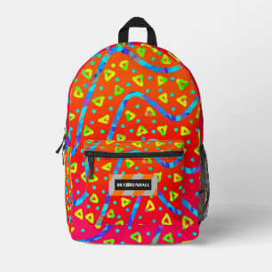 Dream Wave Festival - Warm Candy Rain Printed Backpack