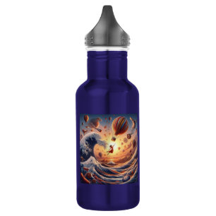 Dream Weaver's Journey: Fantasy Hot Air Balloons 532 Ml Water Bottle