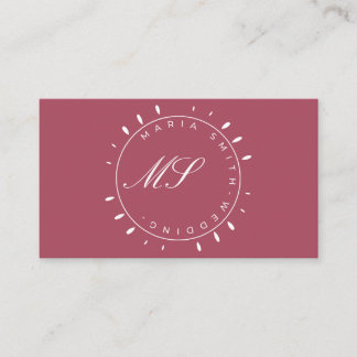 Dream Wedding Planner Business Card