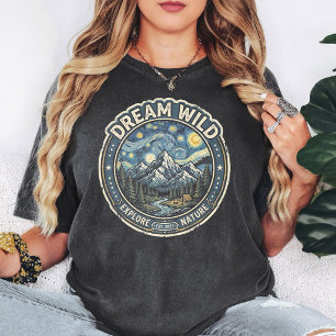 Dream Wild Explore Nature Vintage Badge T-Shirt