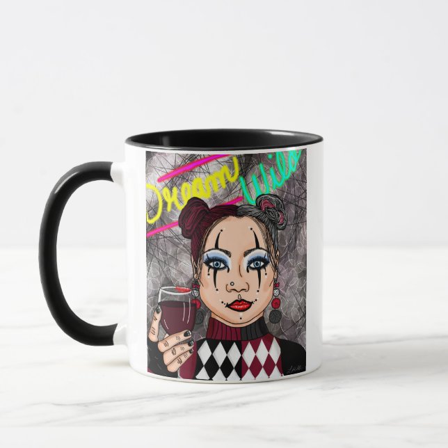 Dream Wild Goth Girl Mug (Left)