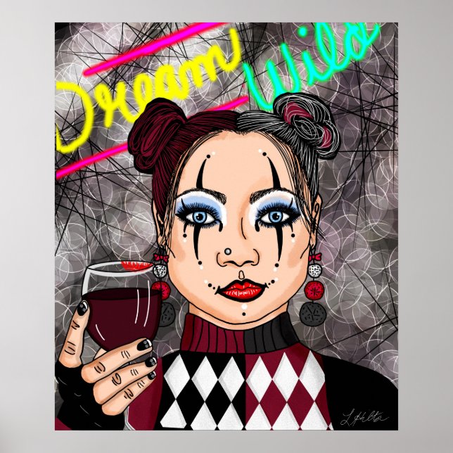 Dream Wild | Goth Lady Poster (Front)