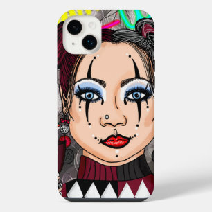 Dream Wild   Gothic Harlequin Jester Girl iPhone 14 Plus Case