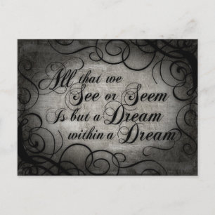 Dream Within A Dream Postcard