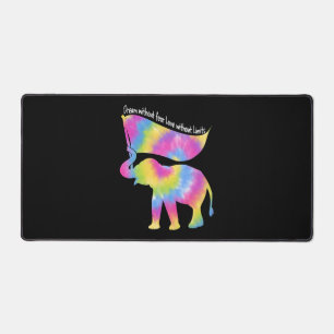 Dream Without Fear Love Elephant Lgbt Pride Tie Desk Mat