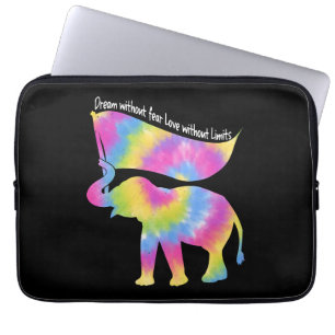Dream Without Fear Love Elephant Lgbt Pride Tie Laptop Sleeve