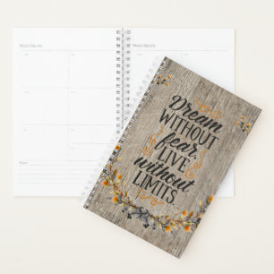 Dream Without Fear Spiral Planner