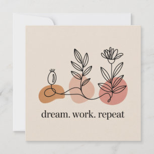 Dream. Work. Repeat Card