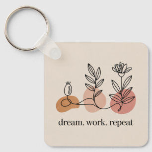 Dream. Work. Repeat Key Ring