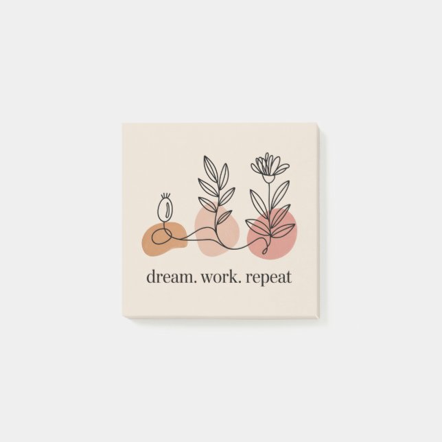 Dream. Work. Repeat Post-it Notes (Front)