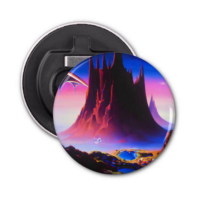 Dream World Oil Painting Bottle Opener (Front)